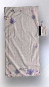 Sajadah transportable tapis de prière léger couleur beige
