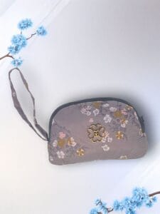 Tenue de prière transportable Saira format portefeuille couleur gris anthracite