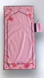 Sajadah transportable tapis de prière léger couleur rose