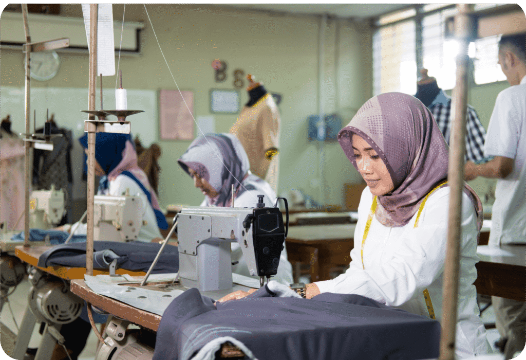 Couturière indonésienne