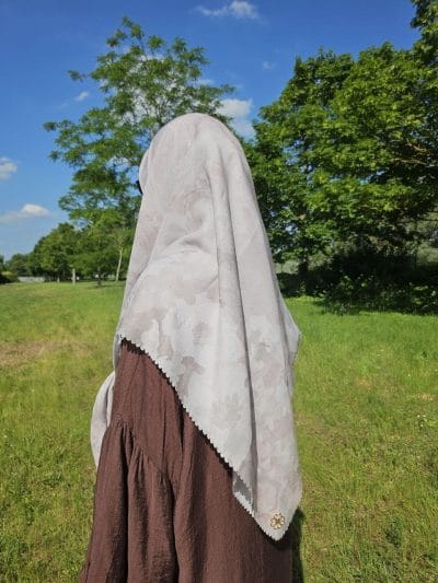 hijab voile carré indonesien mocha