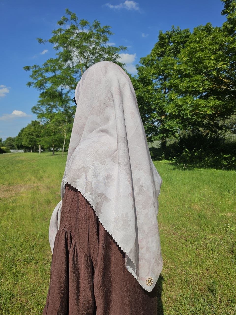 hijab voile carré indonesien mocha